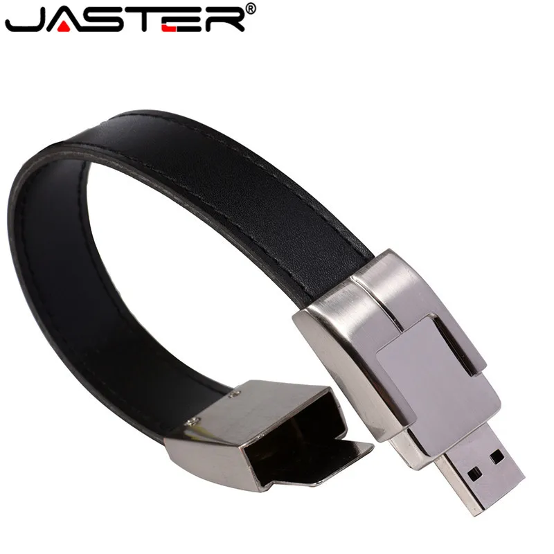 Флэш-накопитель JASTER 100% емкость черного и коричневого цвета кожа модель на