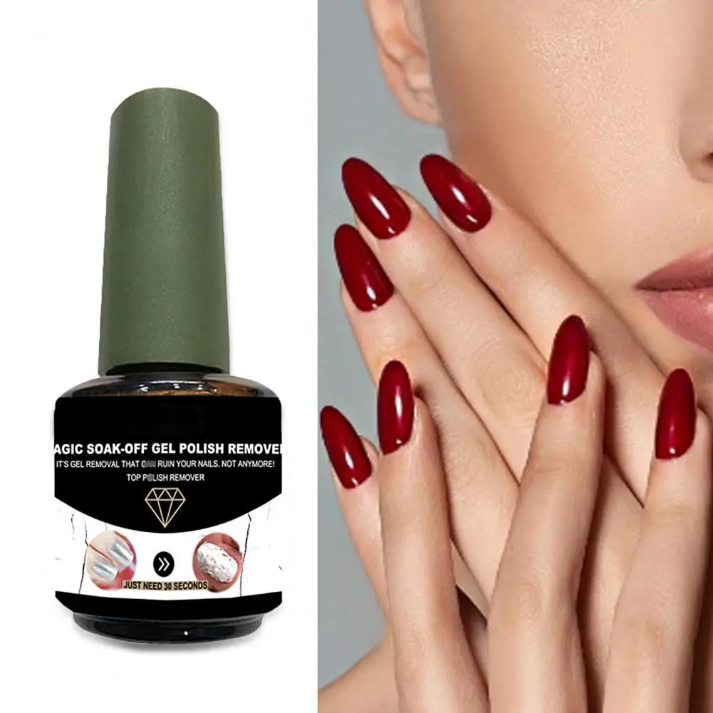 15ml UV Gel Soak Off Magic Nail Polish Remover Manicure Cleaning Tool