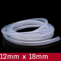transparent flexible silicone tube id 12mm x 18mm od food grade non toxic drink water rubber hose milk beer soft pipe connect