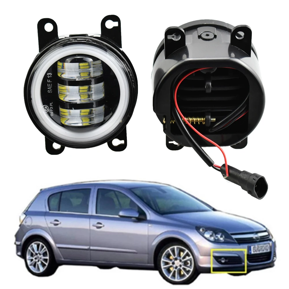 Новые светодиодсветодиодный Противотуманные фары с линзами Angel Eyes для стайлинга