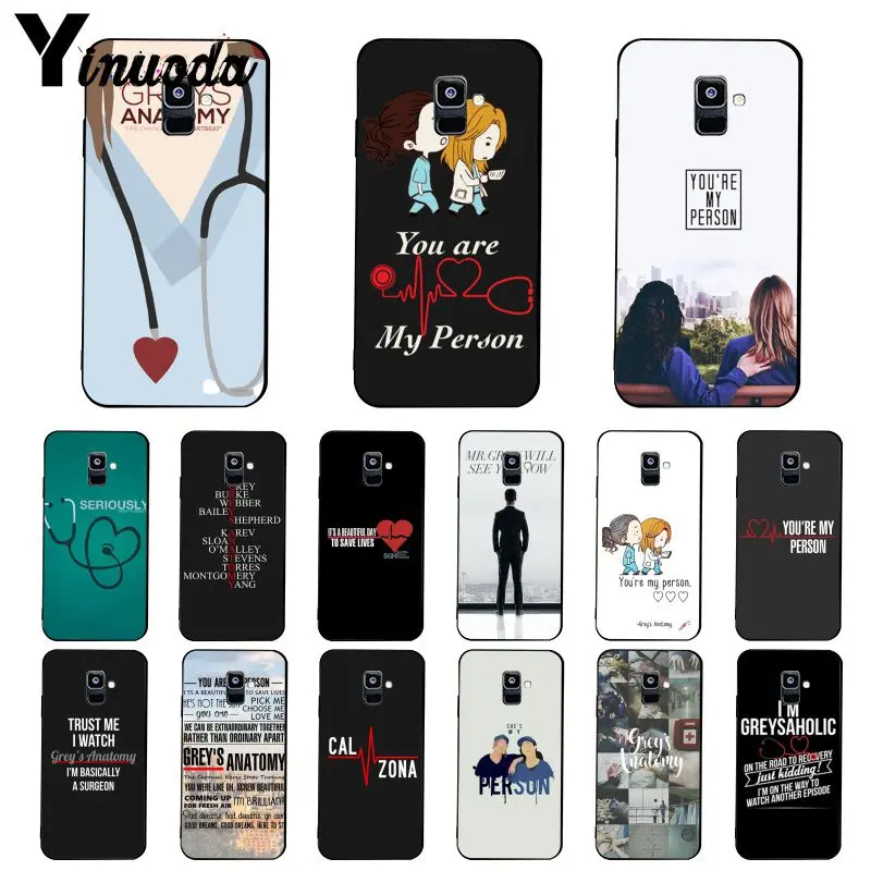 Чехол Yinuoda You Are My Person с анатомией Greys для Samsung Galaxy A7 A50 A70 A40 A20 A30 A8 A6 Plus A9 2018|Бамперы| |