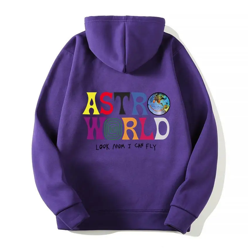 TRAVIS SCOTT ASTROWORLD WISH YOU WERE HERE HOODIES fashion letter HOODIE streetwear Man woman Pullover Sweatshirt | Мужская одежда