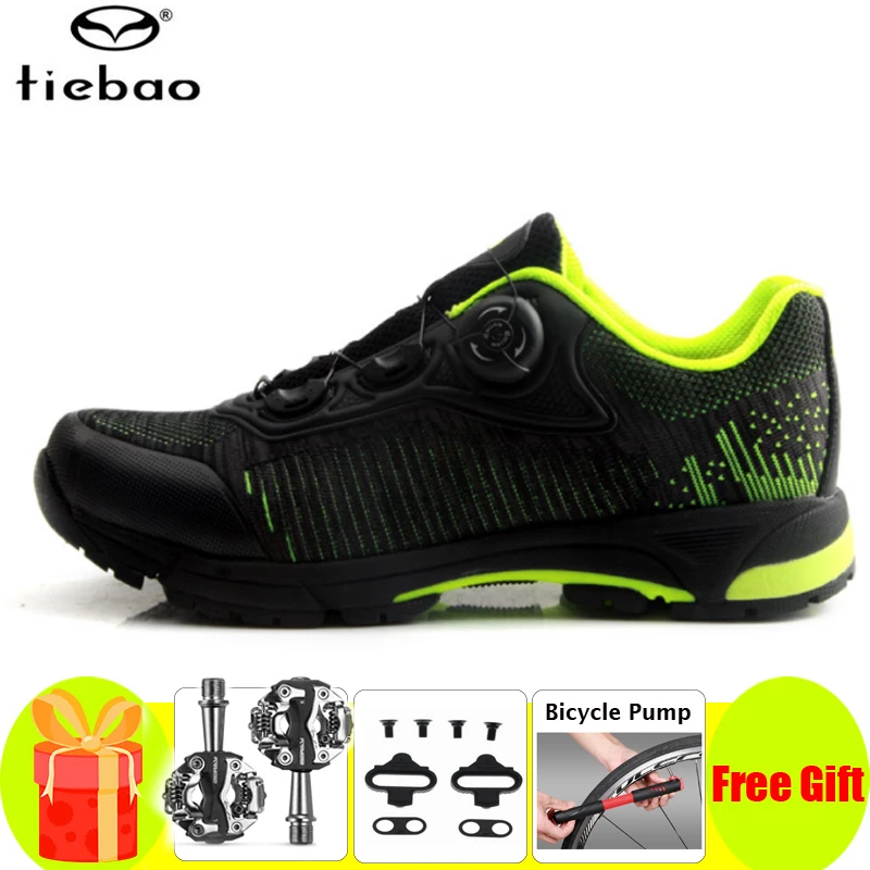 

Велосипедная обувь Tiebao, уличные спортивные педали SPD, мужские кроссовки, горный велосипед, самоблокирующиеся велосипедные велосипеды