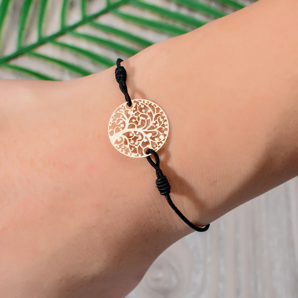 Женский и детский браслет Древо жизни эластичный ручной работы 12 шт. в партии