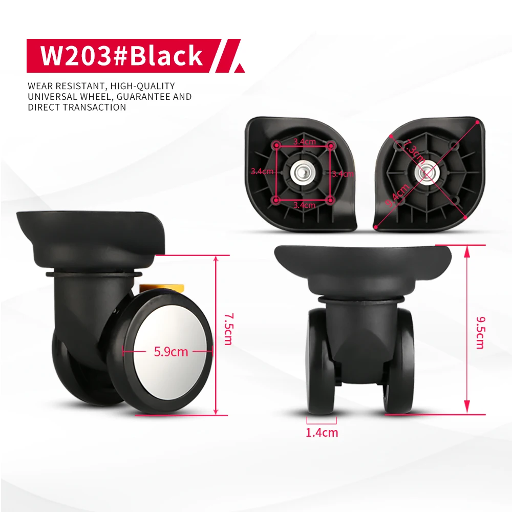 DILONG W203 Чемодан Колеса Тележка коробка аксессуары Универсальный дорожный пароль