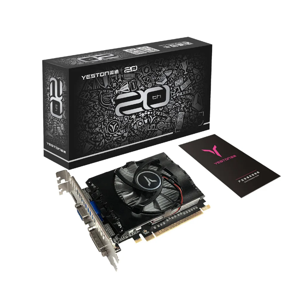 Yeston GT730 4GD3 Графика карты 4 Гб DDR3 PCI Express 3 0 X16 совместимого с Hdmi VGA DVI карта GPU для