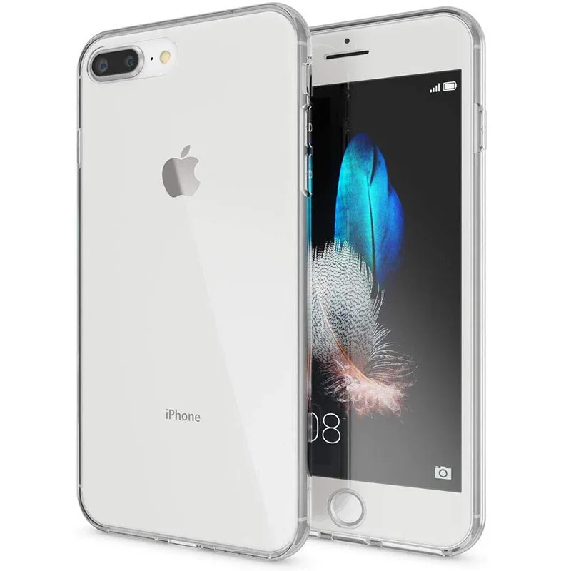 Прозрачный мягкий чехол из ТПУ для телефона iPhone 12 Mini 11 Pro Max XS XR X 6 6S 7 8 Plus SE 360 задняя