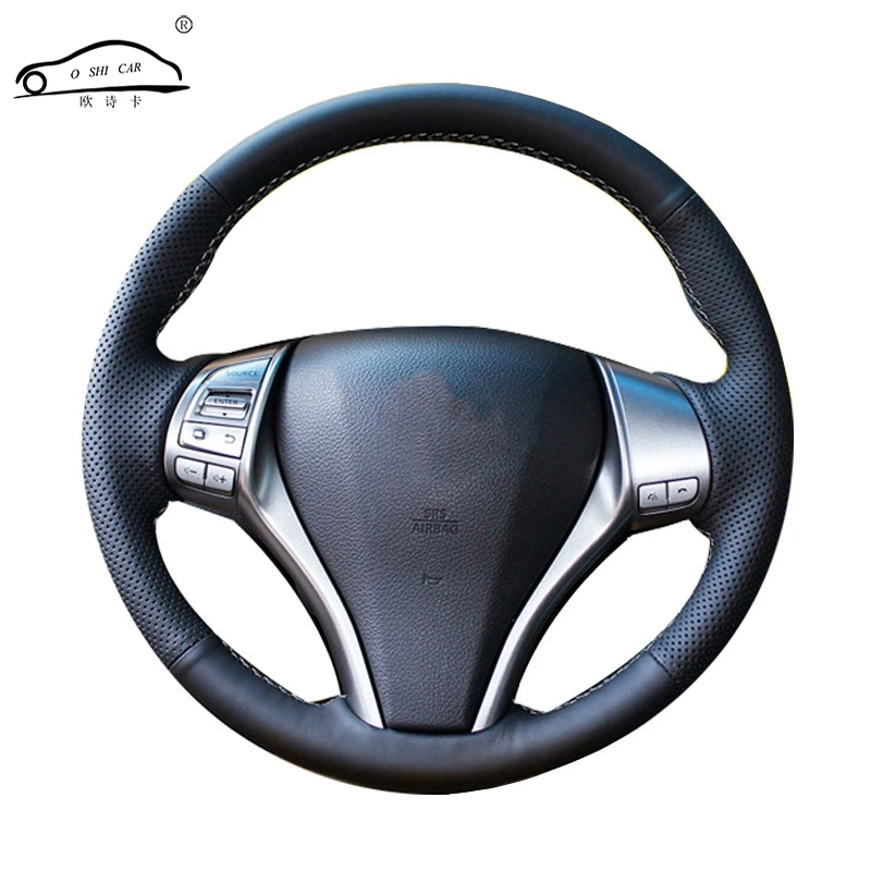 Оплетка для руля автомобиля из искусственной кожи Nissan Teana Altima 2013 2016 X Trail QASHQAI Rogue/на