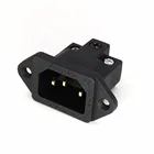 Высококачественная Входная розетка 2 шт. AC FI-06(G) IEC, позолоченная Чистая медь, мощность Hi-Fi