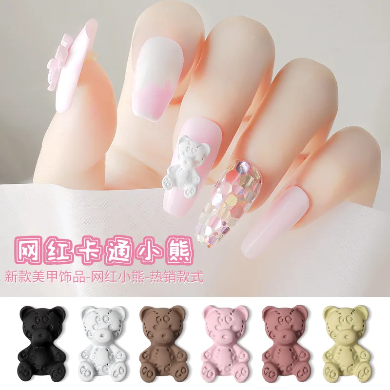 

Nail аксессуары в виде мишки мультфильм Медведь 3D стерео симпатичный медведь Pin