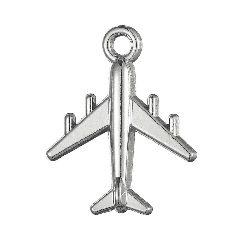 

HAEQIS Fashion Alloy and Gold Color 3D Alloy exquisite Airplane Charms 17*21mm 50pcs