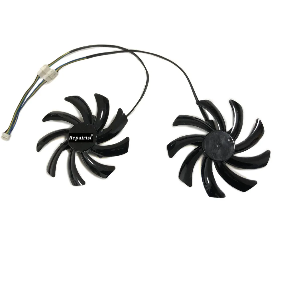 Кулер VGA для видеокарты Sapphire R9 390 4G D5 2 шт./компл. 95 мм T129215BH/T129215SH|card fan|vga cooler fangraphics card