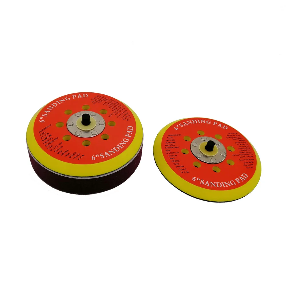 

5" 6" Sanding Pad Backing Plate for DA Polisher 125mm 150mm Self Adhesive Back Plate with Heat Emission Holes
