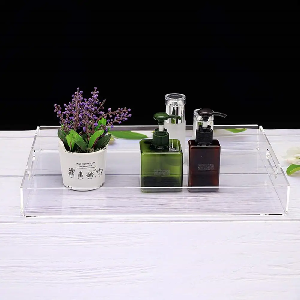 Кухонный акриловый поднос для чая и журнальный столик завтрака Ясный Акриловый