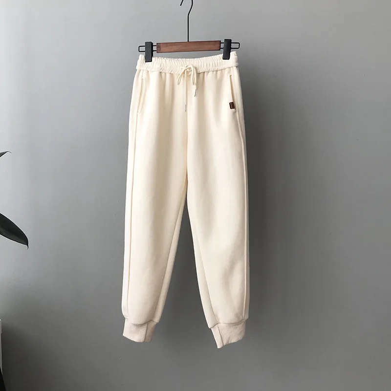 

Winter Thicken Women Harem Pants Plus Size Wool Pants Female 2020 Autumn High Waist Loose Trousers Capris Good Fabric Sweatpants