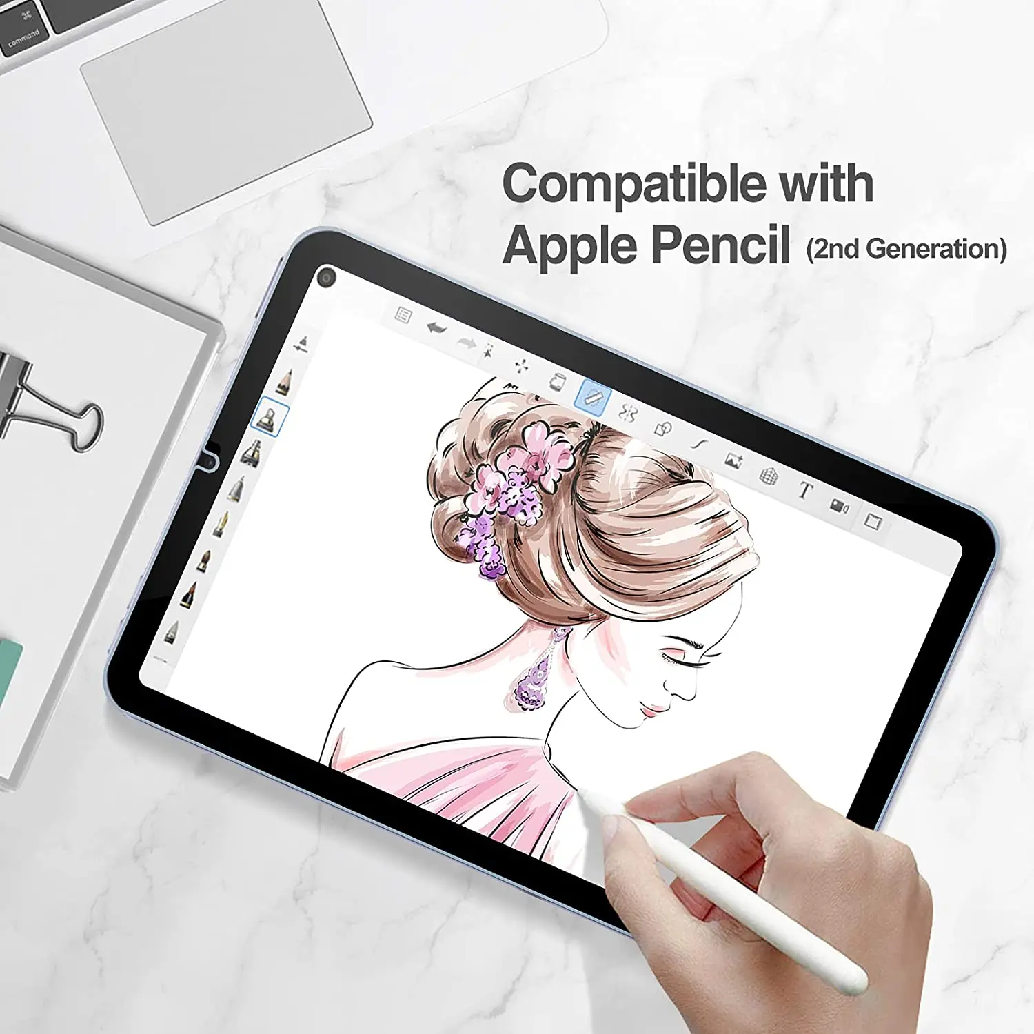 Фото Для iPad Mini 7-го поколения (A17 Pro) 2024: Защитная пленка из закаленного стекла с фильтром конфиденциальности, полное покрытие, антишпионская защита экрана для iPad Mini 7 №5