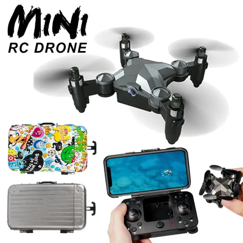 DH120 мини Дрон с разрешением 4K HD Wi Fi FPV в форме чемодана дистанционного Управление