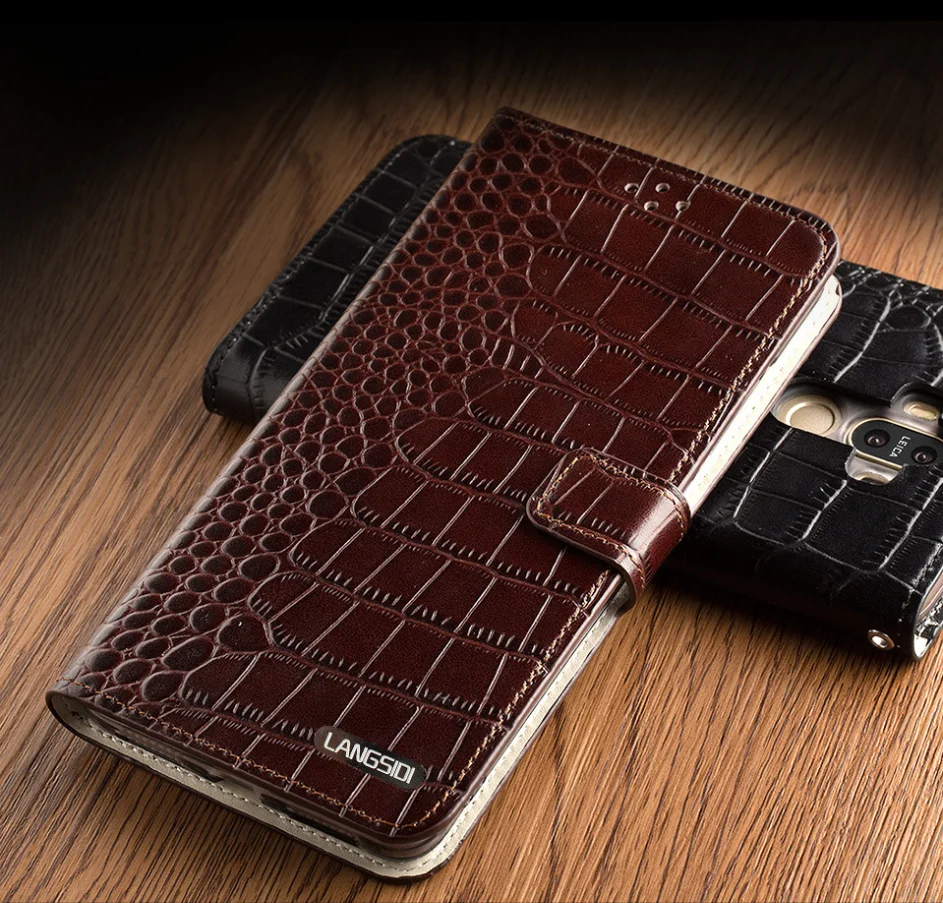 Новый чехол из натуральной кожи крокодила с защитой от падения для Xiaomi красный mi