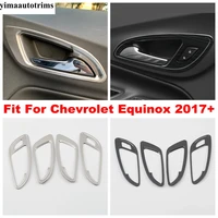 car inner door handle bowl catch frame decor cover trim stainless steel interior accessories for chevrolet equinox 2017 2022