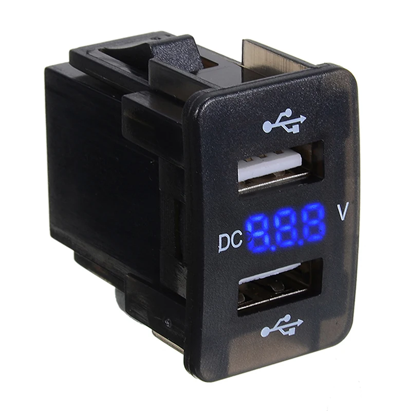 3.1A автомобильное зарядное устройство розетка двойной USB порт зарядное напряжение дисплей адаптер питания розетка двойной USB разъем зарядное устройство для huawei MAte Pro