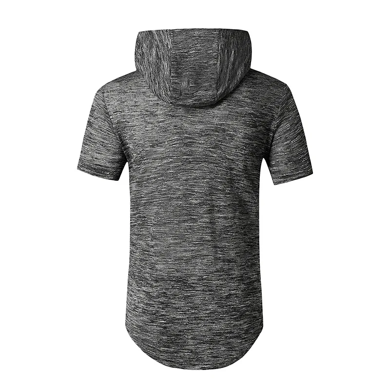 

Men's Men's Trendy Hip Hop Long Hooded Round Neck T-Shirt Men's Plus Size Top men clothing
