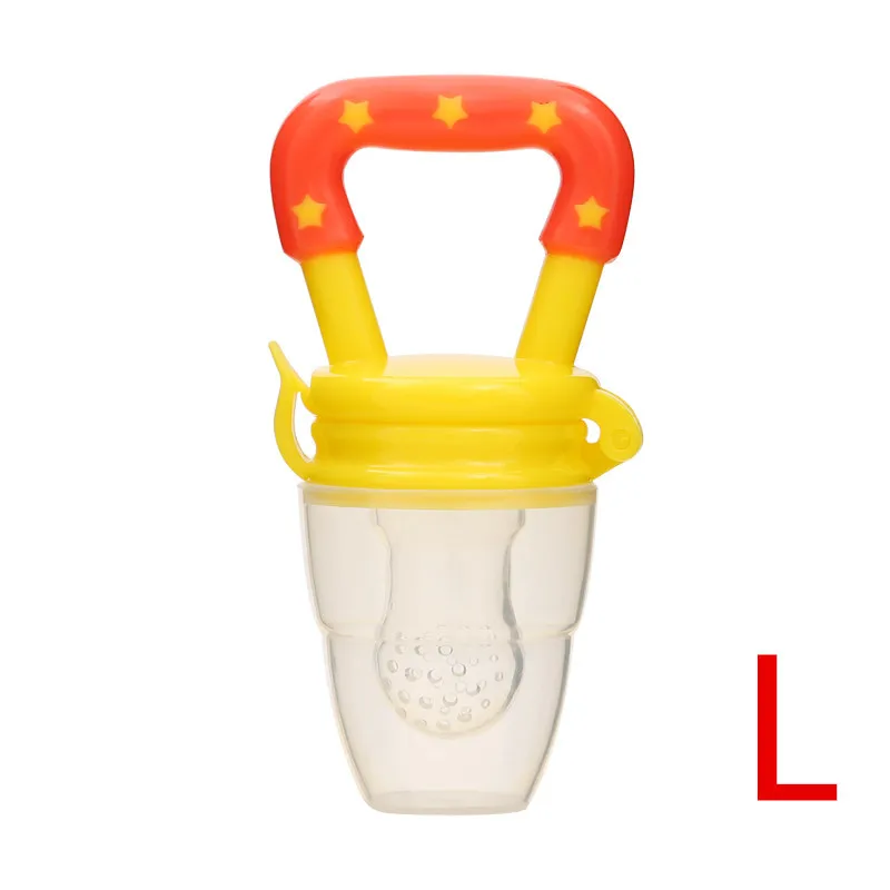 yellow L Новинка; детское питание; соска; зажимы; Держатель для соски; детская соска; силиконовая соска; фрукты; принадлежности для кормления; соска; соски - Цвет: yellow L