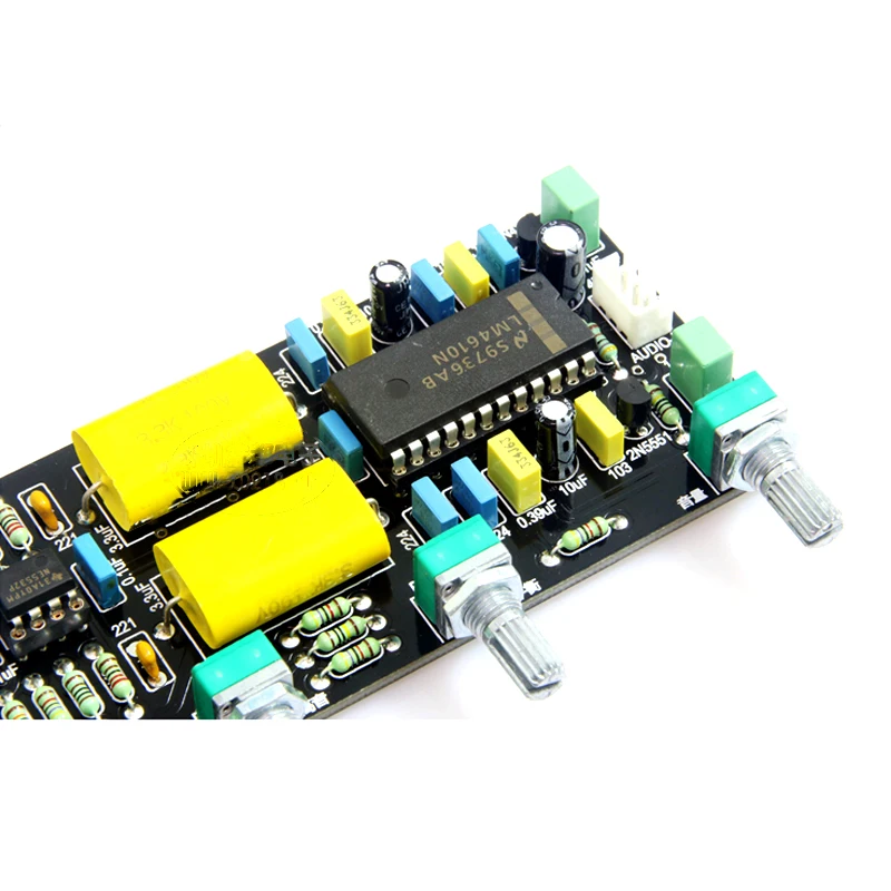 Плата предварительного усилителя LM4610 3D предусилитель для баланса звука NE5532 бас