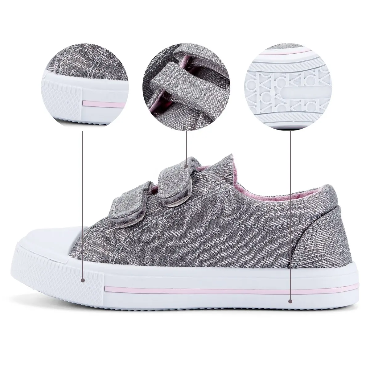 KushyShoo/парусиновая детская обувь для девочек Спортивные дышащие кроссовки