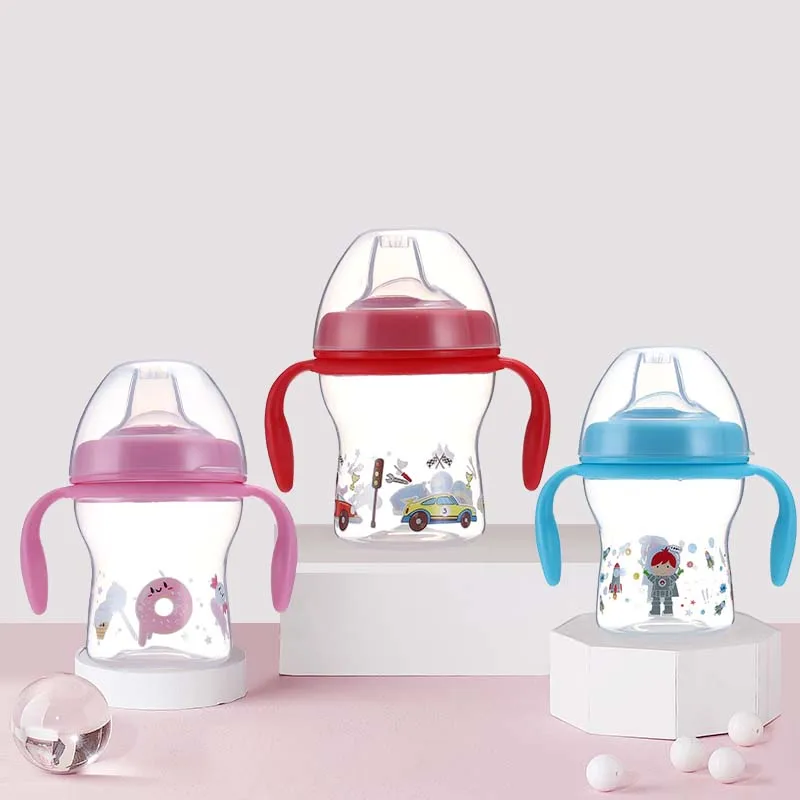 

240ml Sippy Cup Leak-Proof Safety Duckbill Bottle Kids Baby Infant Training Drinking Bottles Cups Water Milk Bottle Soft Mouth