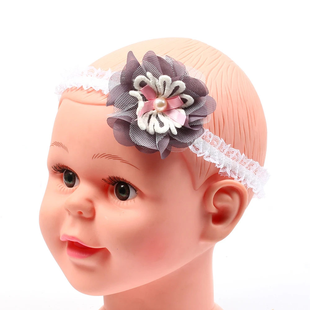 Повязка на голову для маленьких девочек Аксессуары волос младенцев с цветами