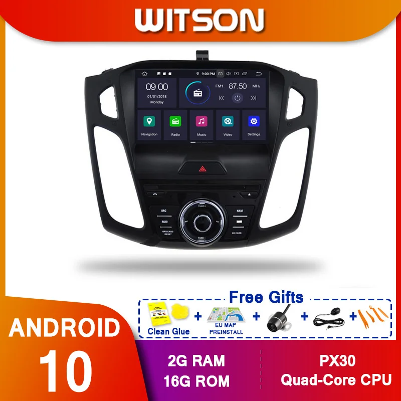 WITSON! Android 10 Восьмиядерный (Восьмиядерный) PX5 автомобильный DVD плеер для FORD FOCUS 2015 2017