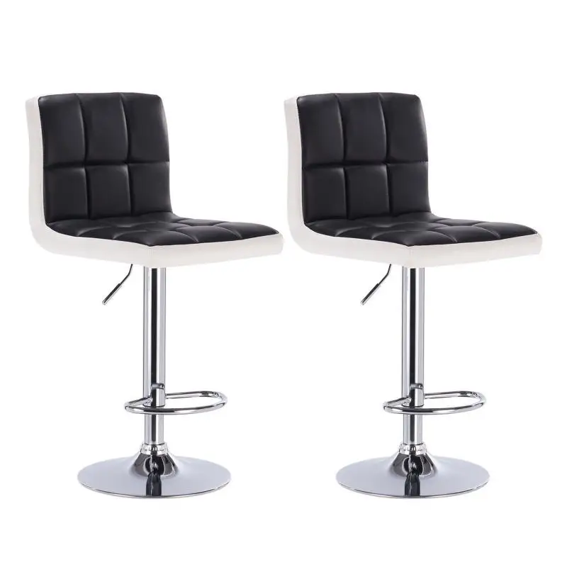 

2PCS/Set High Quality Modern Fashion Bar Chair Leisure Adjustable Kitchen Chairs With Footrest Kitchen Bar Stools Funiture HWC