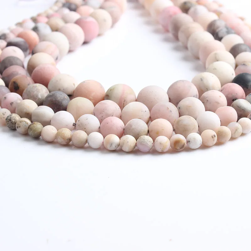 Натуральные ювелирные изделия LanLi 6/8/10/12 мм незакрепленные полированные розовые