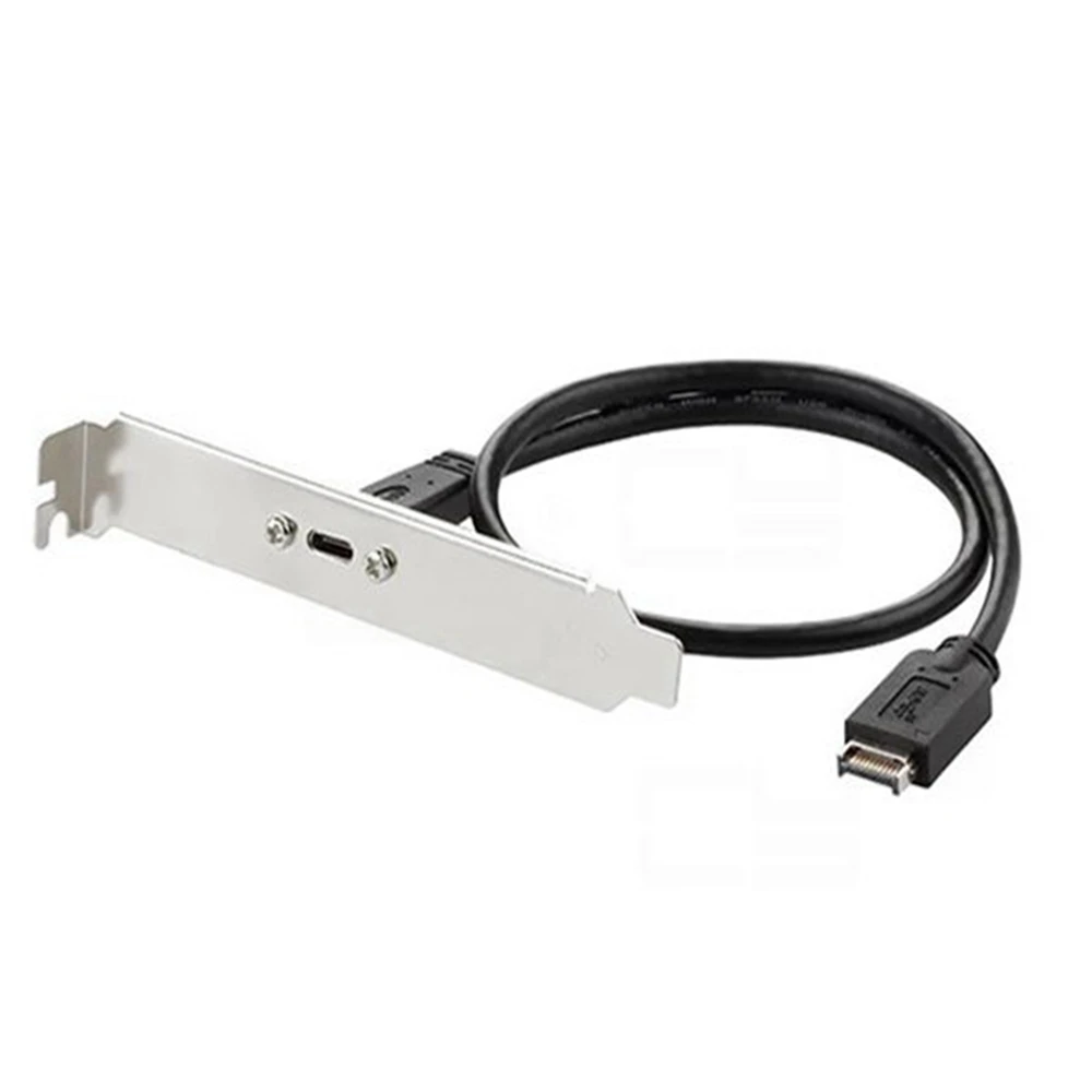 Фото 0,4 M USB 3,1 Разъем передней панели zu USB-C Typ-C Weibliche Verlängerung Kabel 40 см с панель Mon Voi schraube 40 см №2