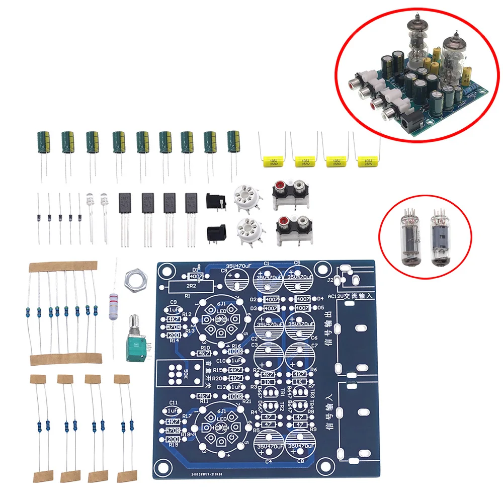 Трубчатые усилители аудиоплата усилитель предварительный аудиомикшер 6J1 клапан