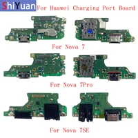 original usb charging port connector board parts flex cable for huawei nova 7 7pro 7se charging pcb with sim card reader