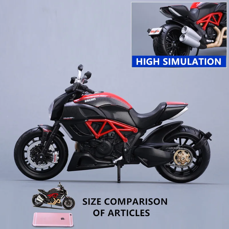 Оригинальная Авторизованная модель мотоцикла Maisto 1:12 Ducati the Great Devil коллекционная