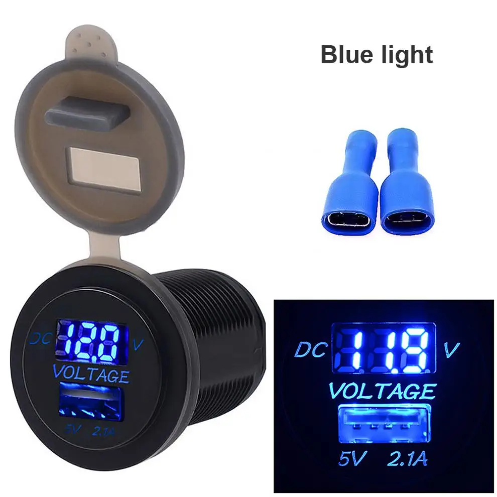 Мотоциклетный автомобильный прикуриватель USB зарядное устройство адаптер