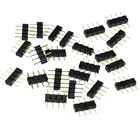 10 шт. 4-контактный разъем для светодиодной ленты штекер-штекер Адаптер штекер для 5050 3528 RGB Светодиодная лента ТВ подсветильник ка гибсветильник та