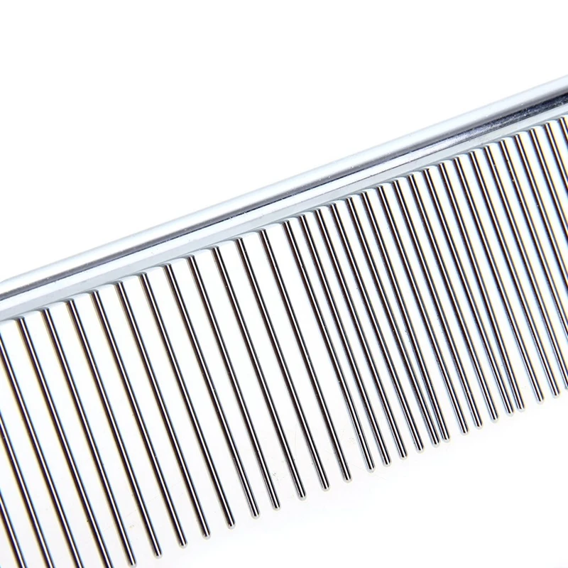 

Grooming Comb Stainless Steel Curry Hair Comb for Pet Cat 19 * 4cm