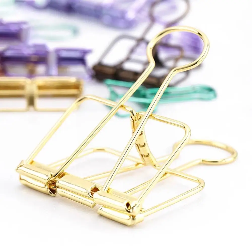 

10 Pcs 8 Colors 3 Sizes Ins Colors Binder Small Large Supplies Office Study Clips Binder Medium Binder Of C3x1