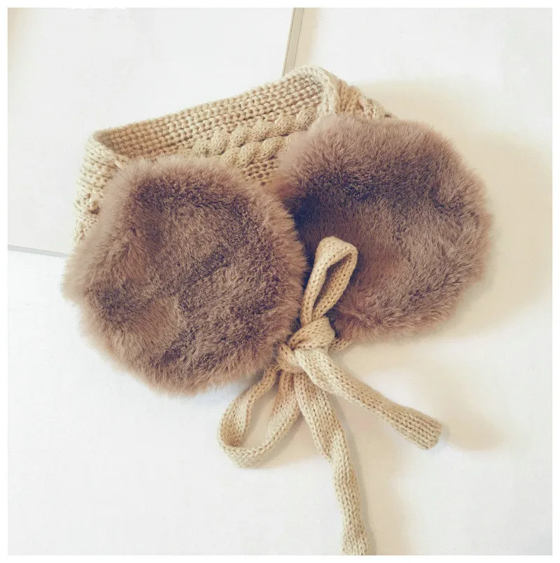 Осенне зимний вязаный детский шарф модный однотонный в Корейском стиле с кольцом