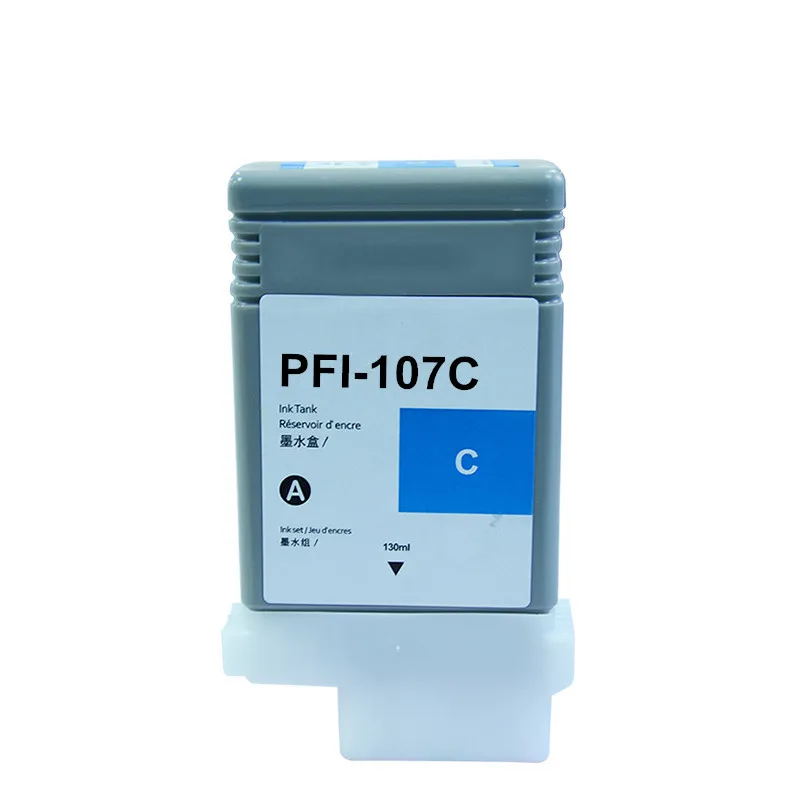 PFI-107 совместимый чернильный картридж для принтера Canon IPF670 IPF680 IPF685 IPF770 IPF780 IPF785 IPF-670 IPF-770 IPF 670 770 PFI107 PFI 107 - Цвет: CY