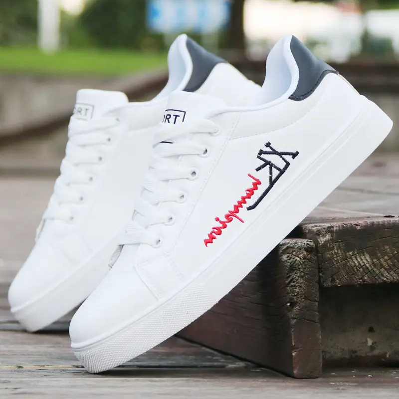 

Кроссовки мужские резиновые, Вулканизированная подошва, Нескользящие, дешевые, белые, 2021