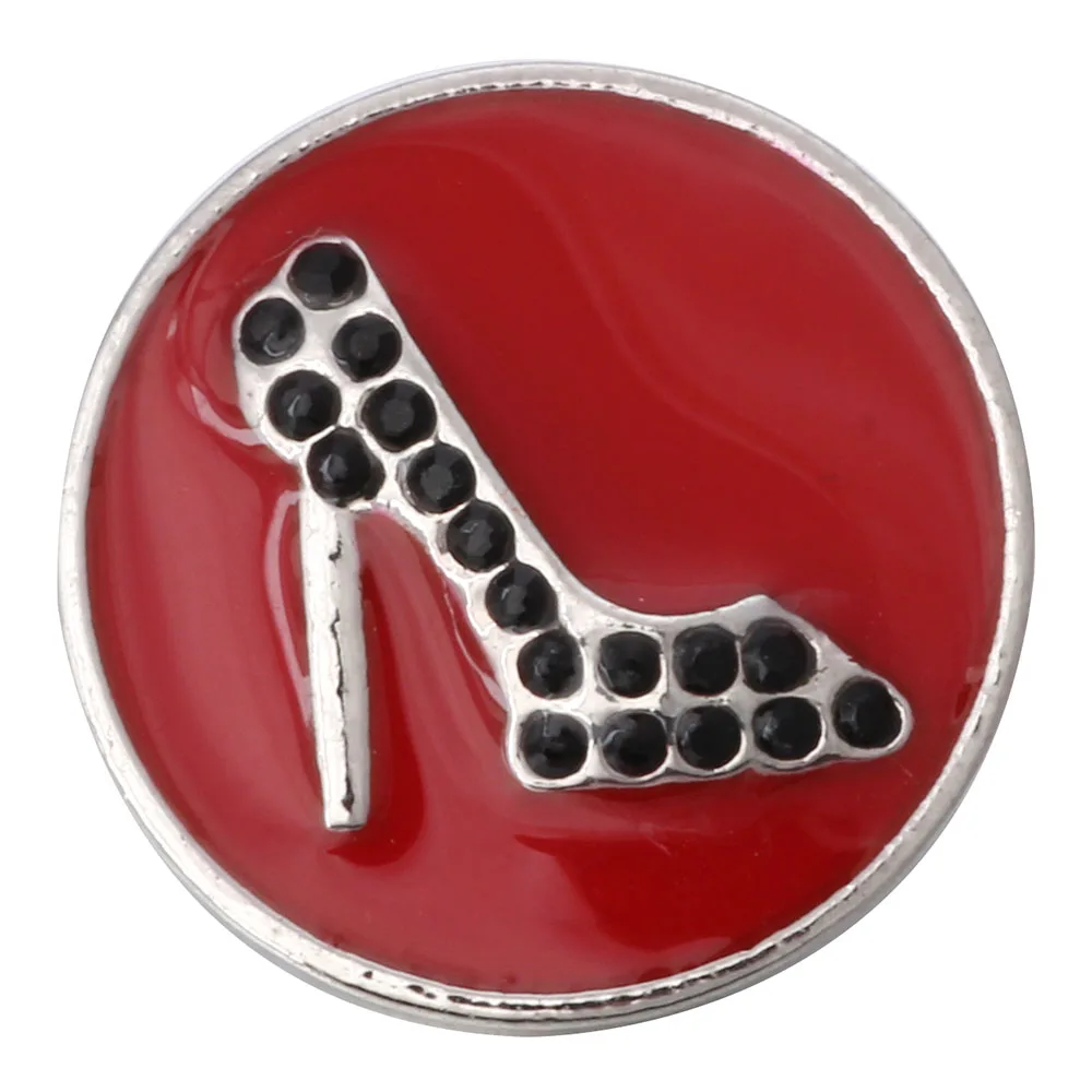 6 шт./лот новые кнопки металлические на высоком каблуке защелки для шармов