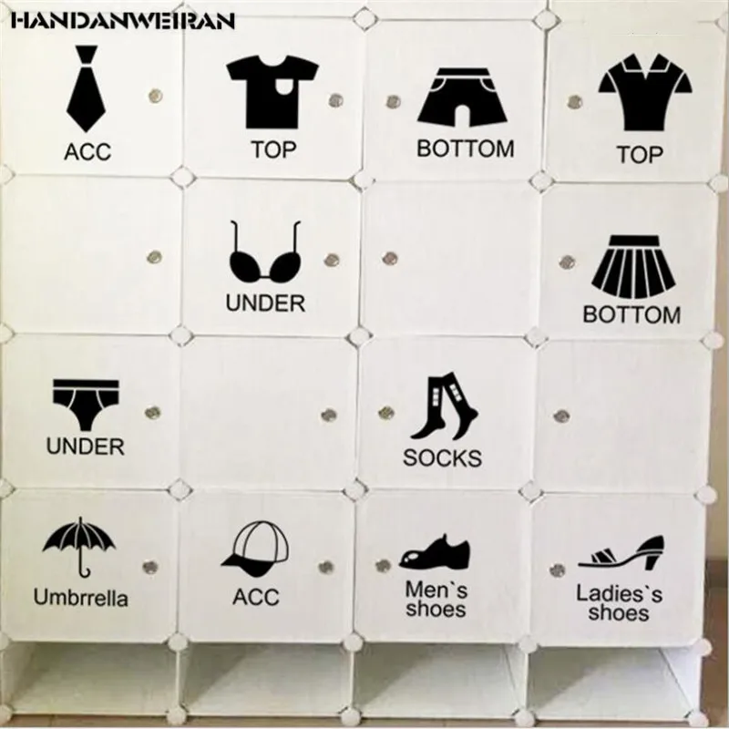 Набор 30*60 см наклейки на стену для спальни шкафа хранения окна с логотипом