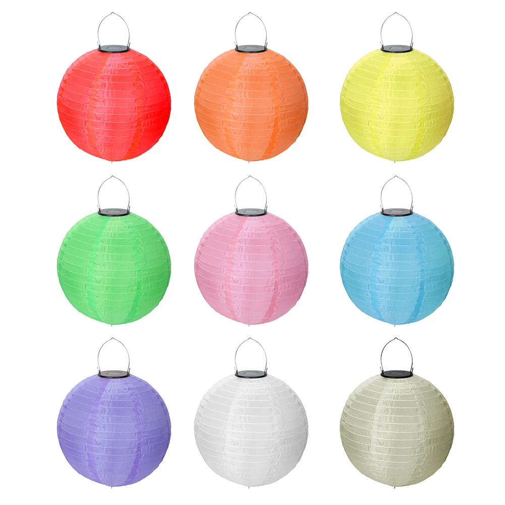 

30cm Waterproof Lantern Ball Solar String Light Globe Ball Party Fairy String Light Outdoor Patio Garden Chinese Lamp