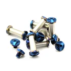 2 шт. синий винт для запекания ножа сделай сам материал для изготовления ножа Ручка ножа винт 20 размеров для прямого складного ножа