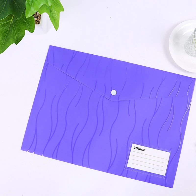 

Envelopes Poly Envelopes, 12 Pack Document Folders US Letter A4 Size File Envelopes with Label Pocket Snap Button