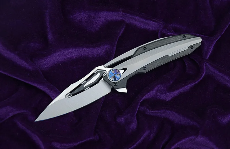 LEMIFSHE custom 0999 Флиппер складной нож m390 сталь CF титановая ручка Открытый Отдых Охота Карманный кухонный инструмент EDC инструмент